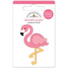 Наклейки 3D Pink Flamingo  Doodlebug