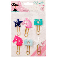 Набор декоративных скрепок Shimelle Glitter Girl Paper Clips  от American Crafts 