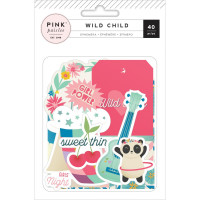Набор высечек Wild Child Girl Ephemera Cardstock Die-Cuts 40/Pkg от Pink Paislee  
