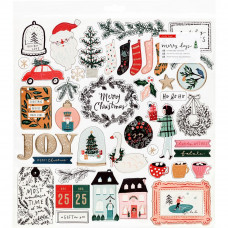 Набор чипборда Merry Days Chipboard Stickers 46/Pkg от Crate Paper