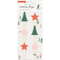 Набор скрепок Merry Days Decorative Clips 6/Pkg от  Crate Paper 