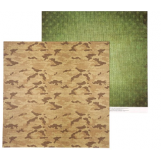 Бумага для скрапбукинга «Армейская палатка», 30.5 × 30.5 см, 180 г/м