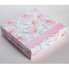 Коробка складная «Нежность», 14 × 14 × 3,5 см