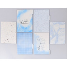 Набор картонных разделителей для планера «Голубое небо», 16 × 25, 6 листов