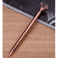 Ручка с бриллиантом розовое золото