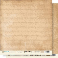 Лист бумаги для скрапбукинга "Письма" , коллекция "Винтаж Базовая"