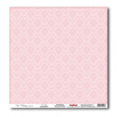 Бумага для скрапбукинга Свадебная Розовый (матовая)