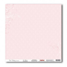 Бумага для скрапбукинга Свадебная Розовый 2 (матовая)