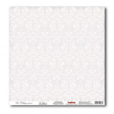 Бумага для скрапбукинга Свадебная Серый 4 (матовая)