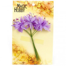 Цветы бумажные MAGIC HOBBY цв.4 фиолетовый