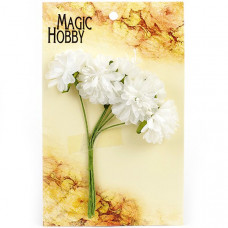 Цветы бумажные MAGIC HOBBY 55 цв.2 белый