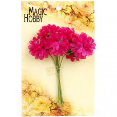 Цветы бумажные MAGIC HOBBY цв.3 малина