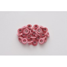 Набор люверсов 4,8 мм, 25 шт, розовые