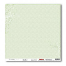 Бумага для скрапбукинга Свадебная Нежно-зеленый 2 (матовая)