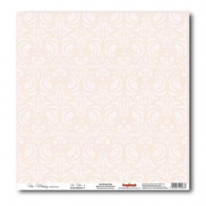 Бумага для скрапбукинга Свадебная Розовый 4 (матовая)