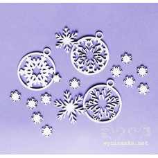 Польский чипбор рождественские украшения с снежинками