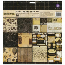 Набор бумаги для скрпбукинга "Cartographer" Collection Kit 30х30