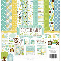 Набор бумаги Bundle Of Joy/A New Addition - Baby Boy - 30х30