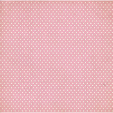 Лист односторонней бумаги для скрапбукинга "Розовый горох" из набора бумаги "Сладко"