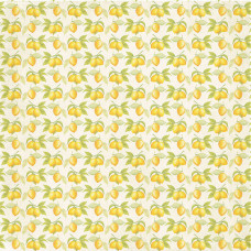 Лист односторонней бумаги для скрапбукинга "Лимоны" из набора бумаги "Вкусно"