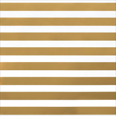 Лист кардстока с фольгированием Gold Foil Stripe от American Crafts 