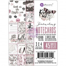 Набор карточек Rose Quartz Journaling Cards 3"X4"